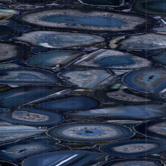 Lembaran batu akik biru eksklusif untuk dalam ruangan