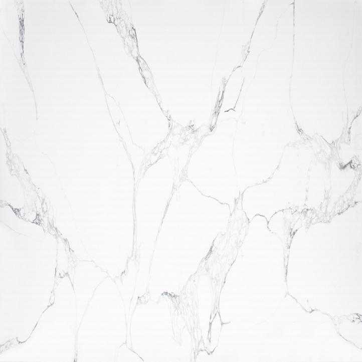Solid quartz with veined pattern marble looks