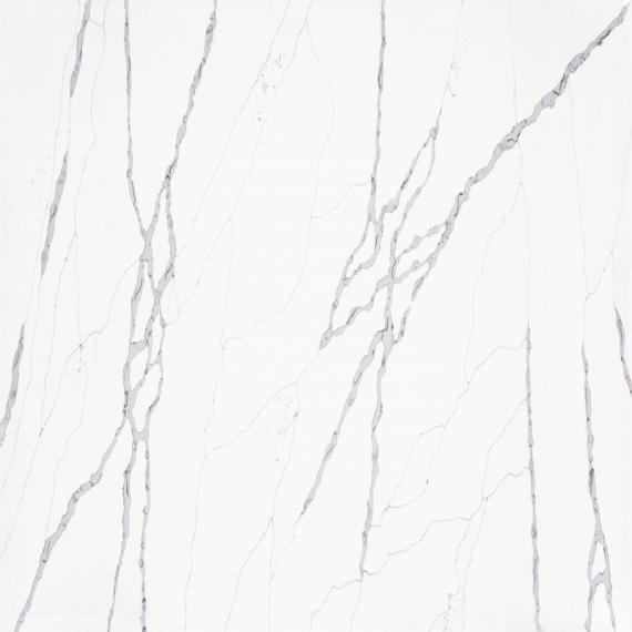 Meja dapur kuarsa putih rekayasa kuarsa padat