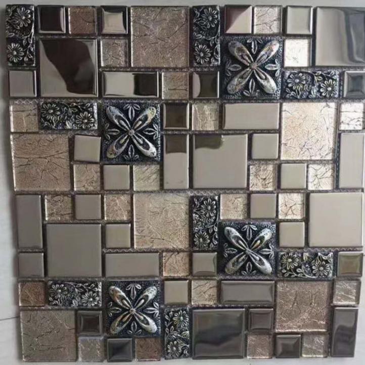 Mosaic construction material